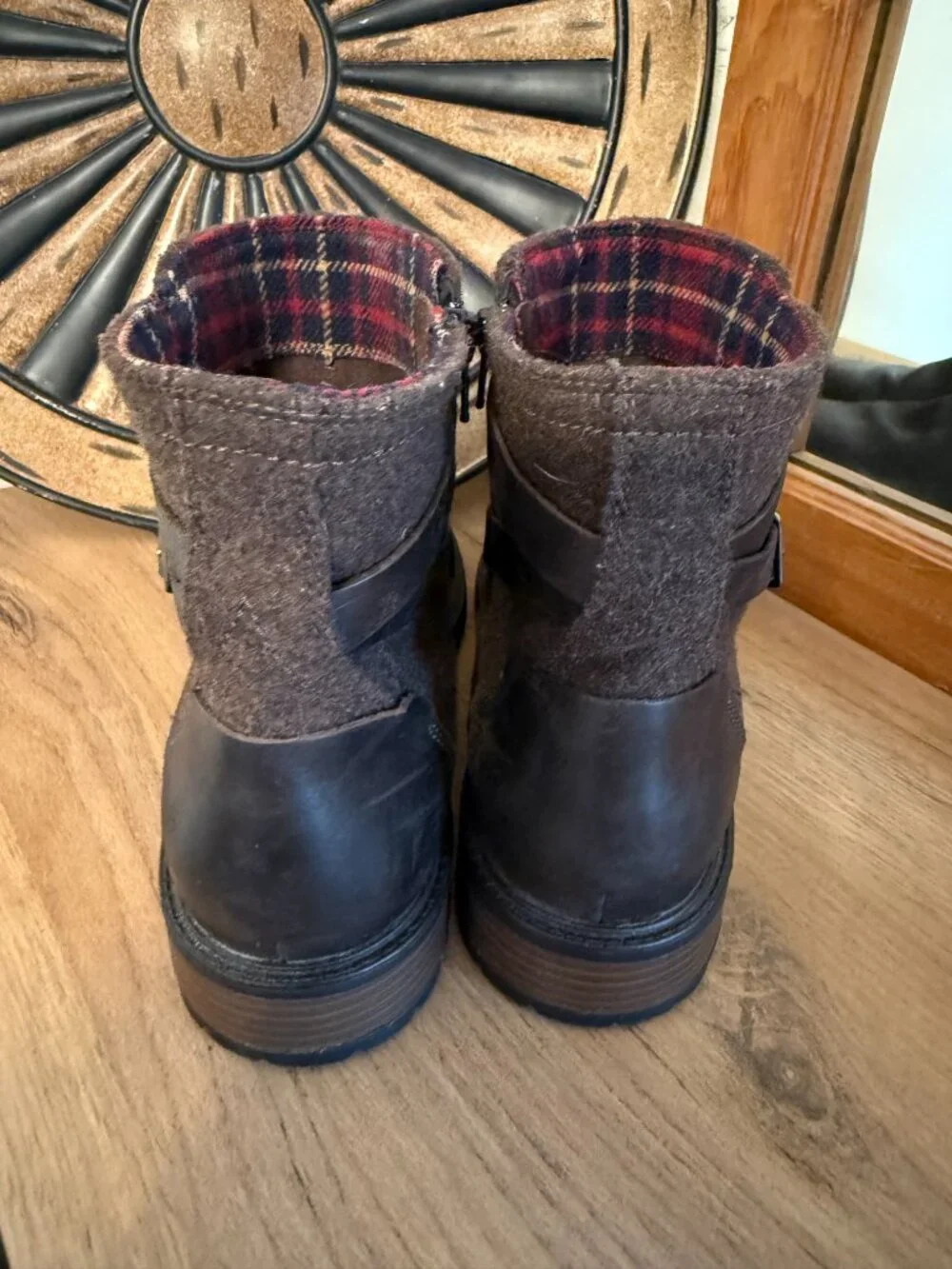 Merrell Legacy Buckle Waterproof Brown Ankle Boots - Size 10USA